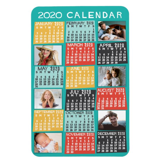 Magnet Flexible Calendrier 2020 (Voir la description pour la nouve (Vertical)