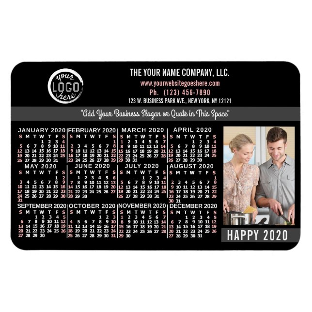 Magnet Flexible Calendrier 2020 (Voir la description pour la nouve (Horizontal)