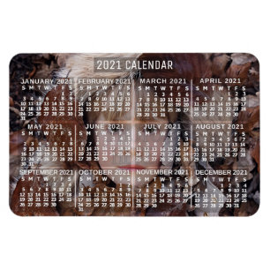 Magnet Flexible Calendrier 2021 (Voir la description pour la nouve