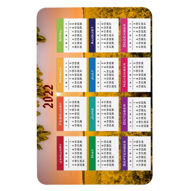 Magnet Flexible Calendrier 2022 (Vertical)