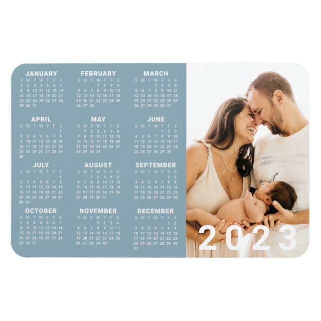 Magnet Flexible Calendrier 2023 Photographie de famille | Couleur  (Horizontal)
