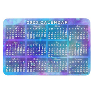 Magnet Flexible Calendrier 2023 (Voir la description pour la versi