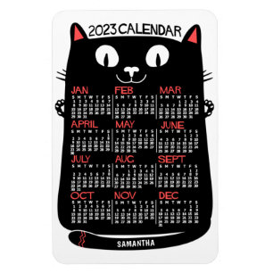 Magnet Flexible Calendrier 2023 (Voir la description pour la versi