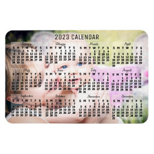 Magnet Flexible Calendrier 2023 (Voir la description pour la versi