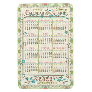 Magnet Flexible Calendrier 2023 (Voir la description pour la versi
