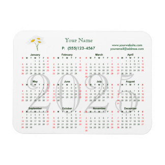 Magnet Flexible Calendrier 2025 pour l'aimant de l'entreprise