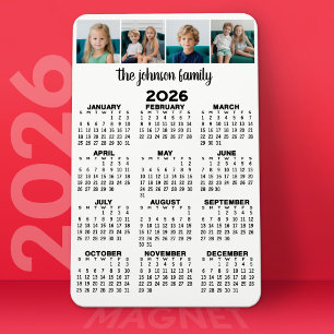 Magnet Flexible Calendrier complet avec 4 photos