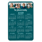 Calendrier complet avec 4 photos