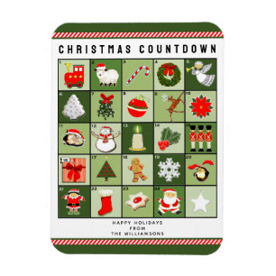 Magnet Flexible Calendrier de l'Avent de Noël