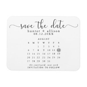 Magnet Flexible Calendrier Enregistrer l'aimant de date