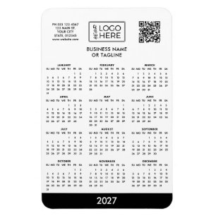Magnet Flexible Calendrier Logo Entreprise 2027