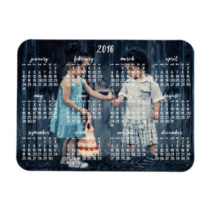 Magnet Flexible Calendrier magnétique personnalisé 2016 3x4