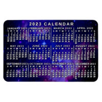 Calendrier mensuel 2023 Nebula spatiale externe