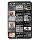 Calendrier mensuel de l'année 2025 Modèle Noir Col