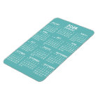 Calendrier - Moderne, Minimal Aqua et Blanc