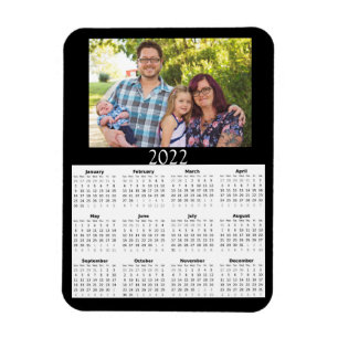 Magnet Flexible Calendrier photo personnalisé 2022 Mini aimant