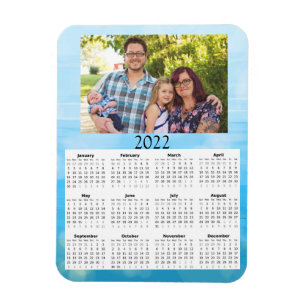 Magnet Flexible Calendrier photo personnalisé 2022 Mini aimant