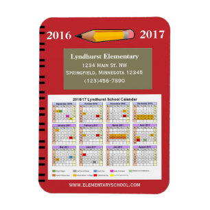 Magnet Flexible Calendrier scolaire de collecte de fonds