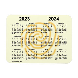 Magnet Flexible Calendrier scolaire des journées ensoleillées 2023
