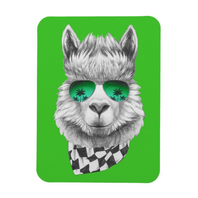 Magnet Flexible Californie llama (Vertical)