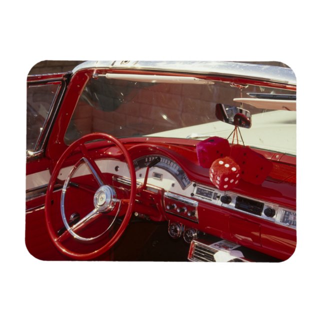 Magnet Flexible Californie : Père Noël Ynez Valley, Solvang, 1957 (Horizontal)