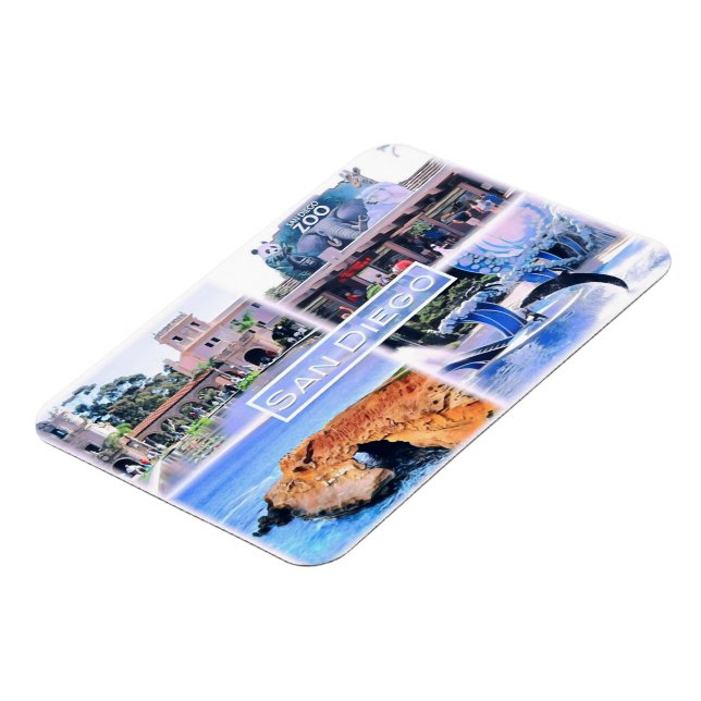 Magnet Flexible Californie - San Diego - Mosaic - USA - (Côté Gauche)