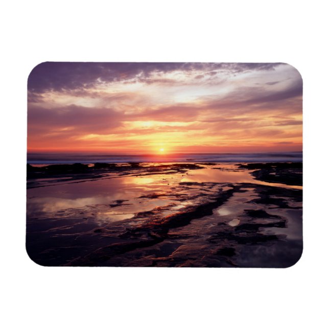Magnet Flexible Californie, San Diego, Sunset Cliffs, Sunset 3 (Horizontal)
