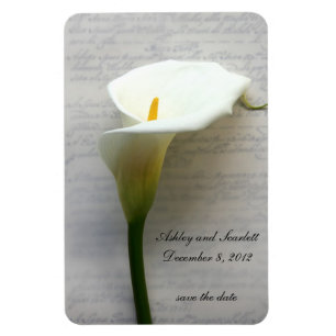 Magnet Flexible calla lily sur aimant flexible d'écriture