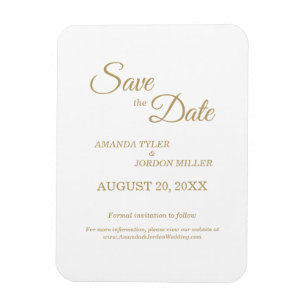 Magnet Flexible Calligraphie or simple Enregistrer la date