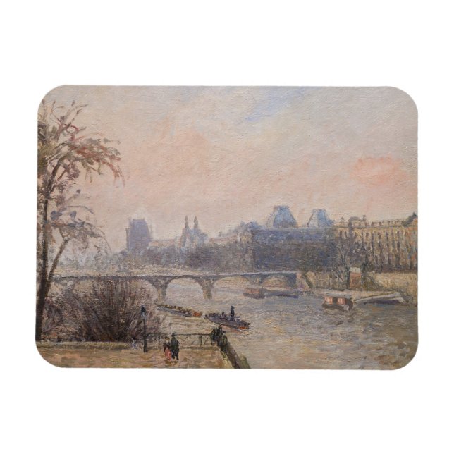 Magnet Flexible Camille Pissarro - La Seine et le Louvre (Horizontal)