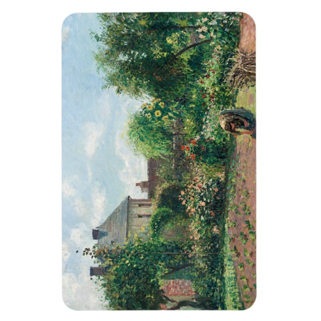 Magnet Flexible Camille Pissarro Le jardin de l'artiste à Eragny (Vertical)