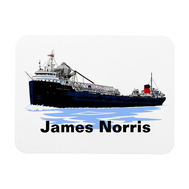 Magnet Flexible Camion-cargo des Grands Lacs James Norris (Horizontal)