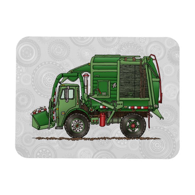 Magnet Flexible Camion de camion à ordures (Horizontal)