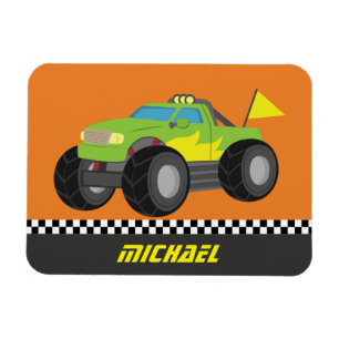 Magnet Flexible Camion de monstre vert de emballage frais pour des