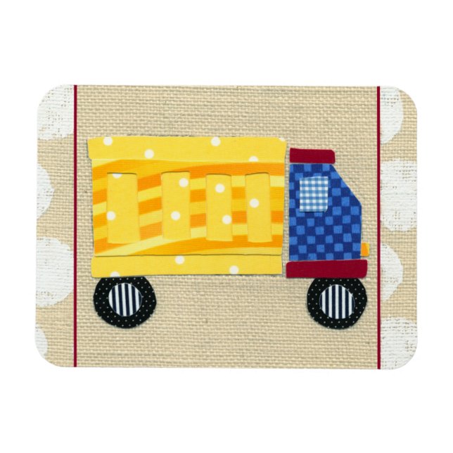 Magnet Flexible Camion de vidage pour enfants par Chariklia Zarris (Horizontal)