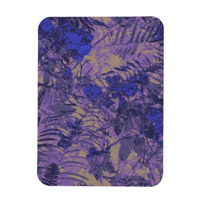 Magnet Flexible Camouflage against blue flower (Vertical)