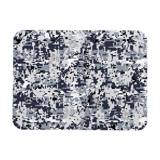 Magnet Flexible Camouflage numérique en argent de style urbain (Horizontal)