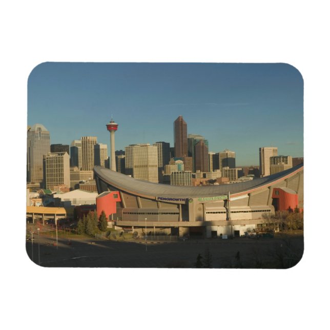 Magnet Flexible Canada, Alberta, Calgary : Skyline de la ville dep (Horizontal)
