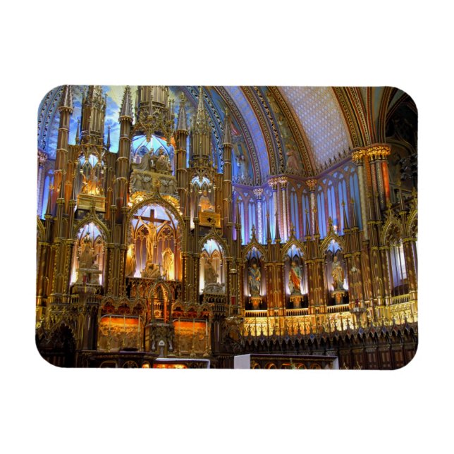 Magnet Flexible Canada, Québec, Montréal. Intérieur de Notre-Dame (Horizontal)