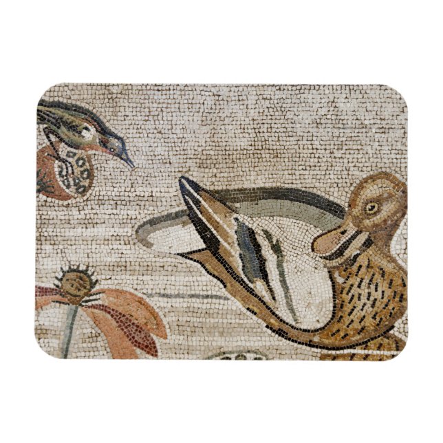 Magnet Flexible Canard et oiseau, Mosaïque du Nil, Maison de la Fa (Horizontal)