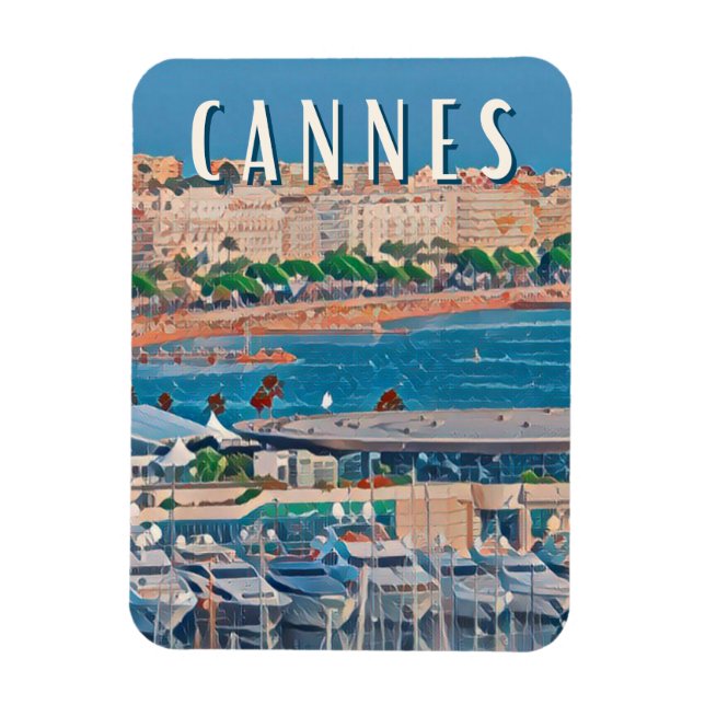 Magnet Flexible Cannes Photo Vintage (Vertical)