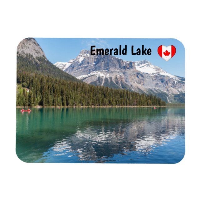 Magnet Flexible Canot sur le célèbre lac Emerald - Yoho NP, Canada (Horizontal)