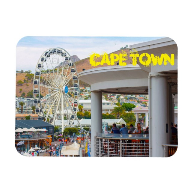 Magnet Flexible Cap Table Mountain Waterfront Cityscape (Horizontal)