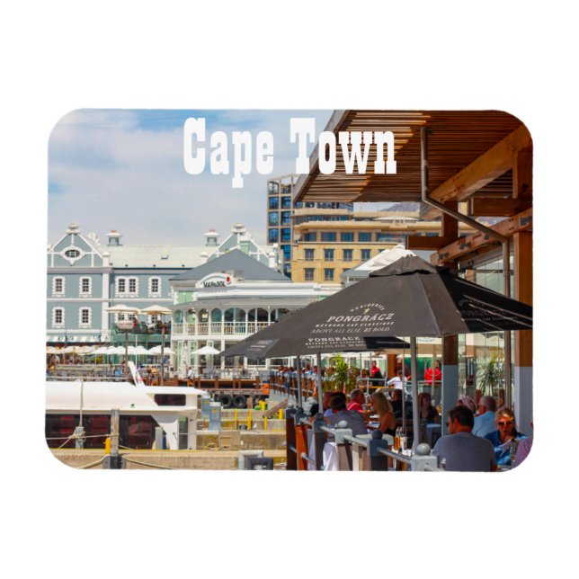 Magnet Flexible Cap Table Mountain Waterfront Cityscape (Horizontal)