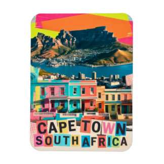 Magnet Flexible Cape Town South Africa Travel Bo-Kaap Landscape