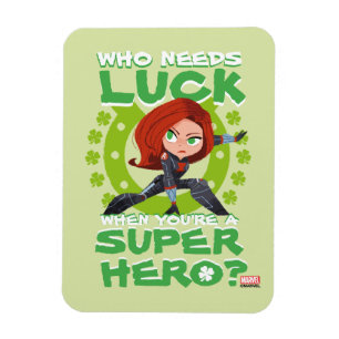 Magnet Flexible Captain America "Qui a besoin de chance"