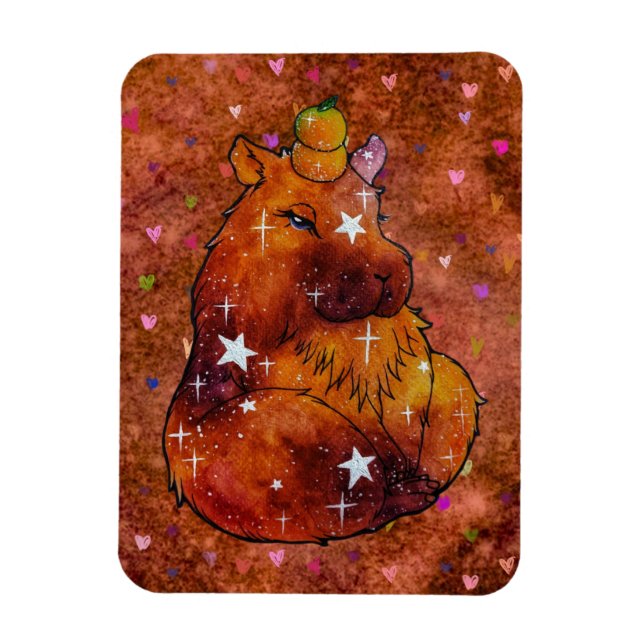 Magnet Flexible Capybara nommé Dream (Vertical)