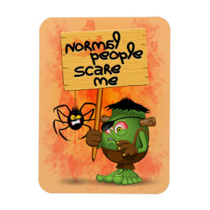 Magnet Flexible Caractère Frankenstein de 'Normal People Scare Me'