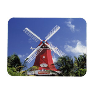 Magnet Flexible Caraïbes, Aruba. Vieux Moulin, transformé en 'Moul