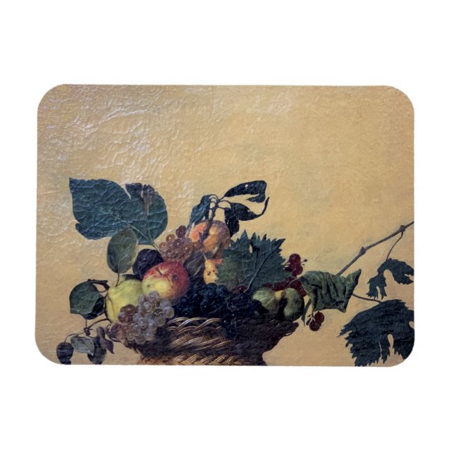 Magnet Flexible Caravaggio - Panier de fruits - Huile sur toile (Horizontal)